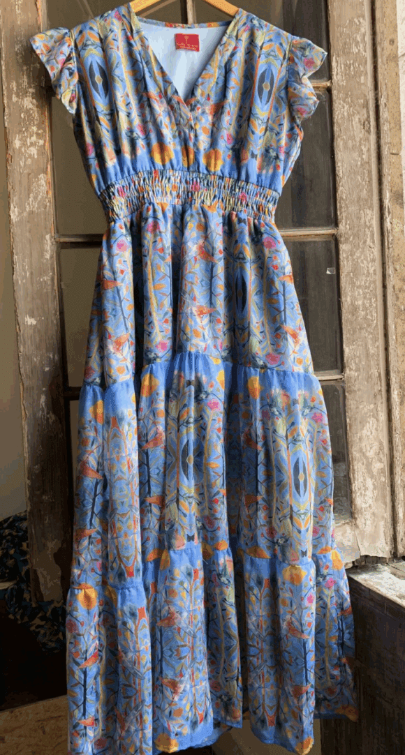 Vestido «Colibríes en el Jardin»