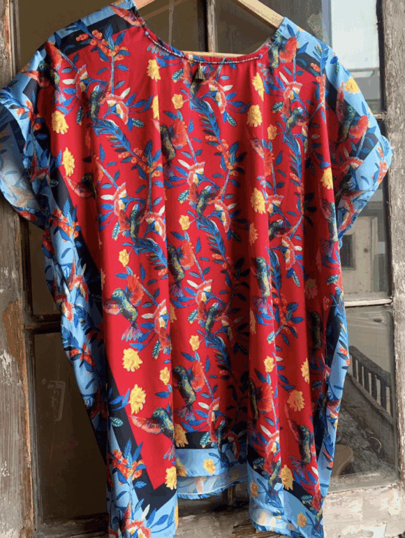 Blusa "Colibrí rosa mexicano"