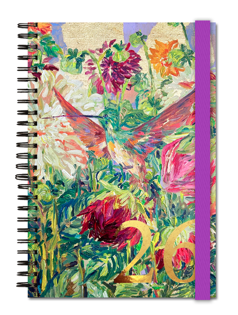 Agenda "Colibrí y dalias"